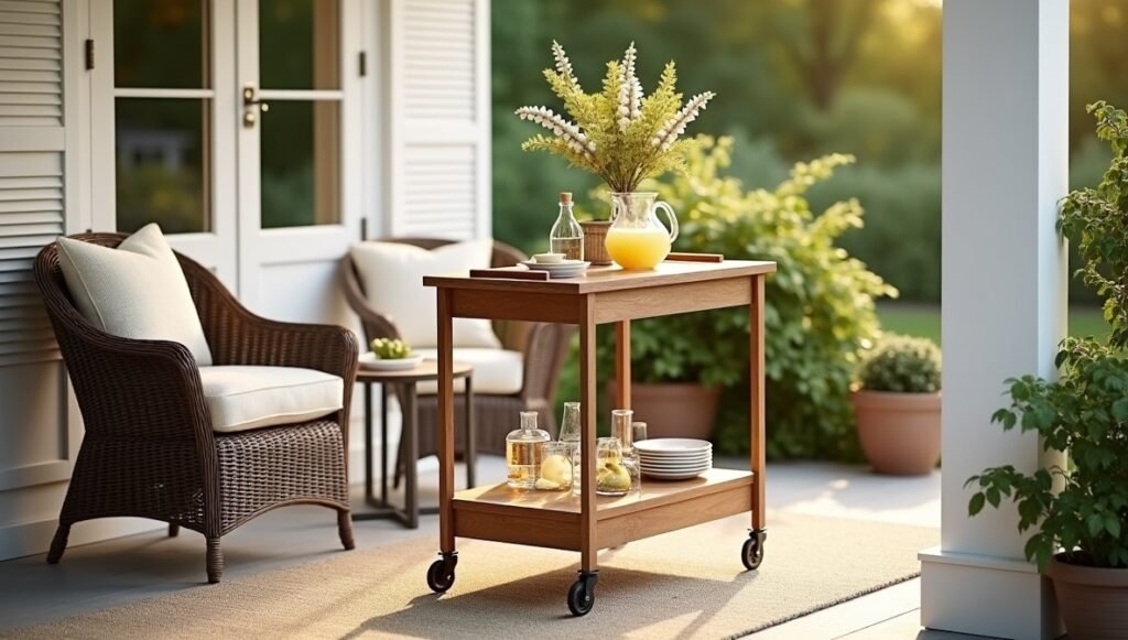 Foldable Serving Cart