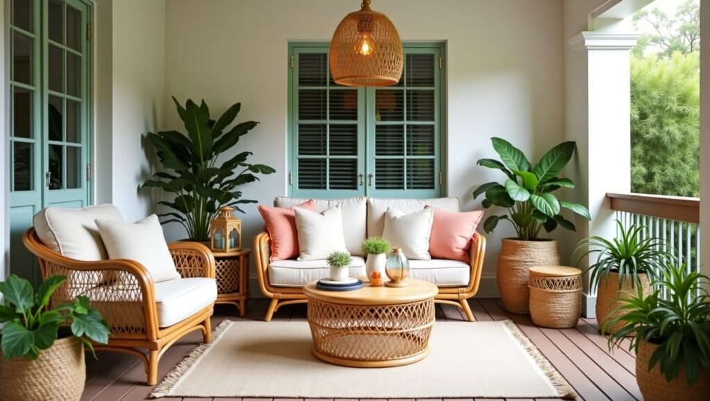 Wicker or Rattan Accents