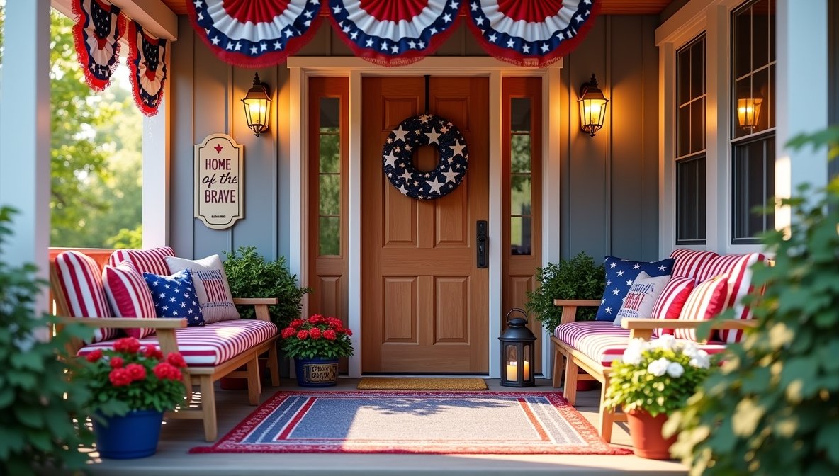 30 Best 4th of July Front Porch Decor Ideas