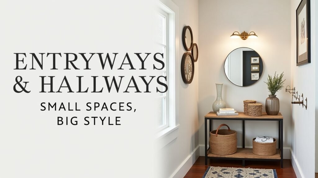 space-savvy entryway or hallway that proves small spaces can have big style.